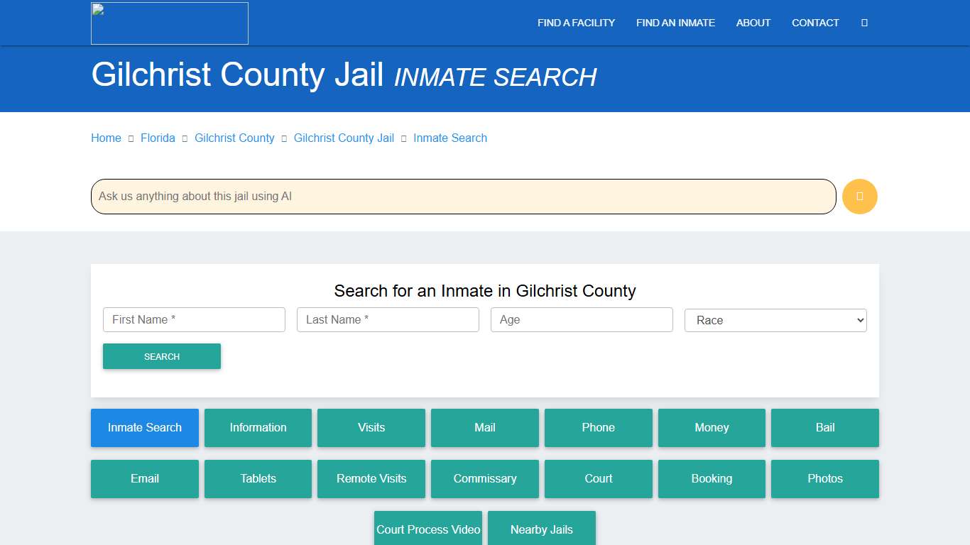 Gilchrist County Inmate Search & Roster | Find Inmates FL